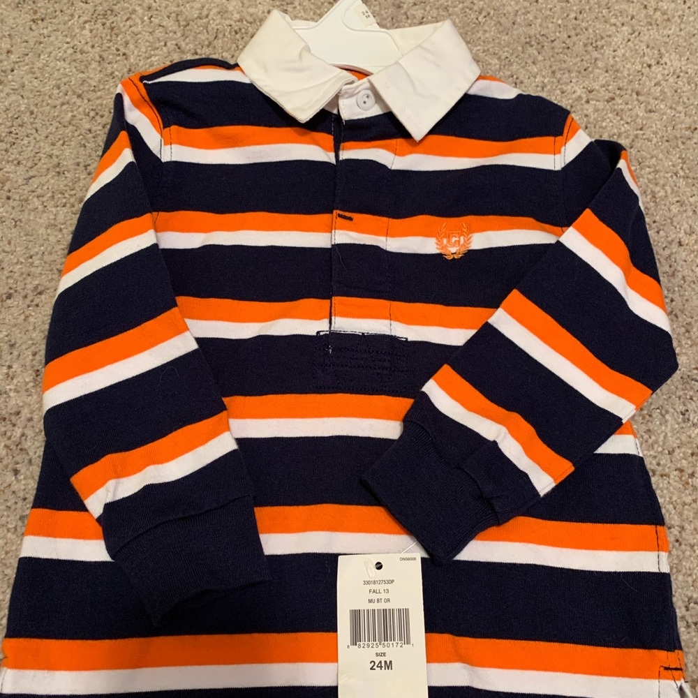 NWT CHAPS 24M Long Sleeve Polo